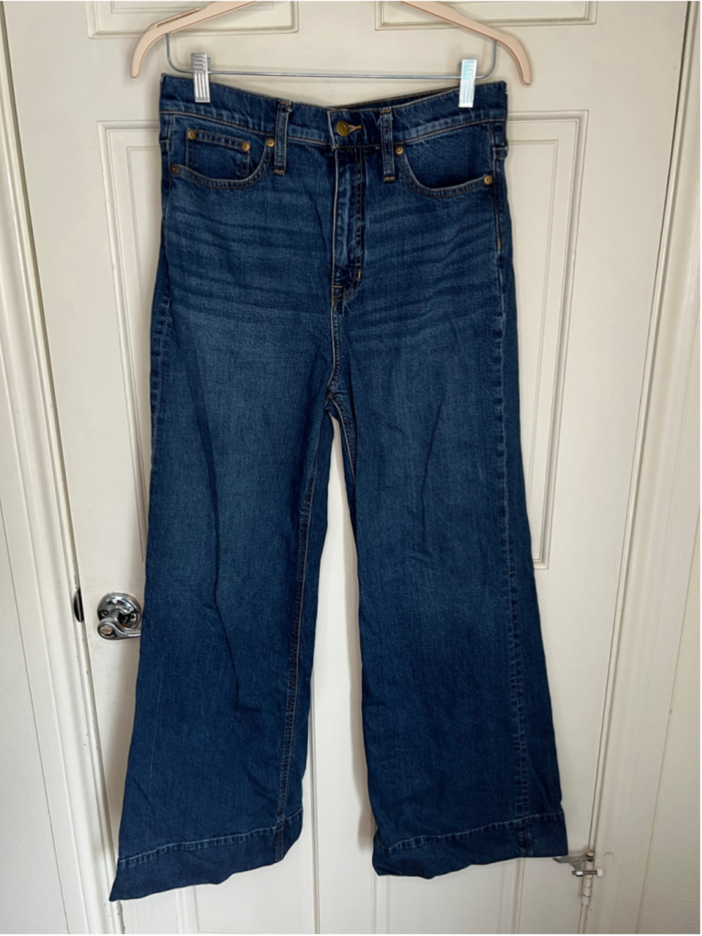 J. Crew Wide-leg denim trouser jeans Medium Wash 30 - Picture 3 of 12